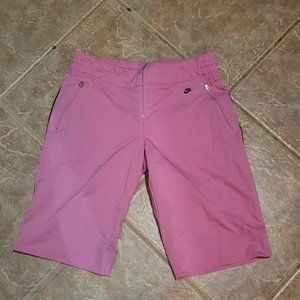 Nike zip shorts pink size S